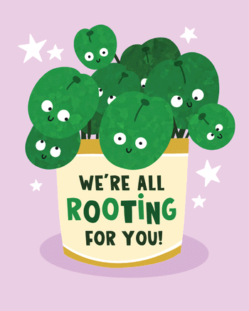 Use Potted wishes - group good luck ecard