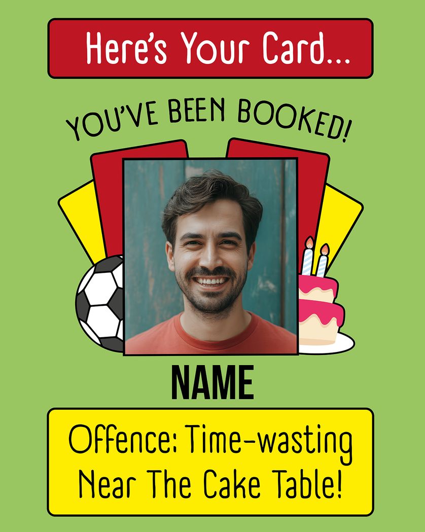 Card design "Red card - group birthday ecard"
