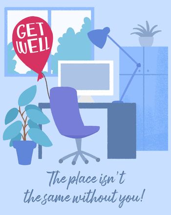 Use Blue room - group get well ecard