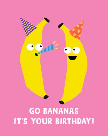Use Bananarama - group birthday ecard