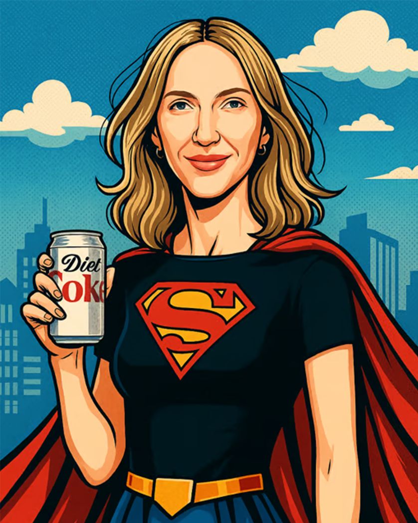 Card design "Super star face swap"