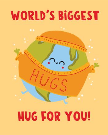 Use The biggest hug - group empathy ecard