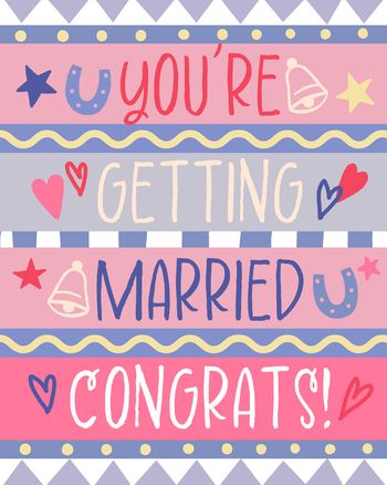 Use lovely layers - group wedding ecard