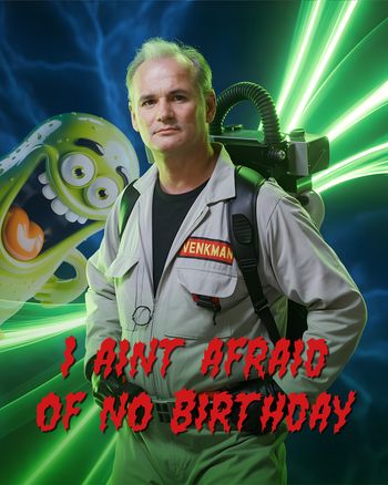 Use Who you gonna call - AI group Birthday ecard