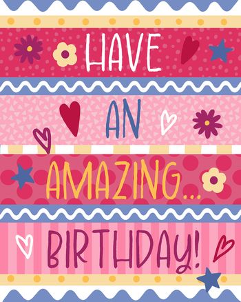Use Patchwork greeting - group birthday ecard