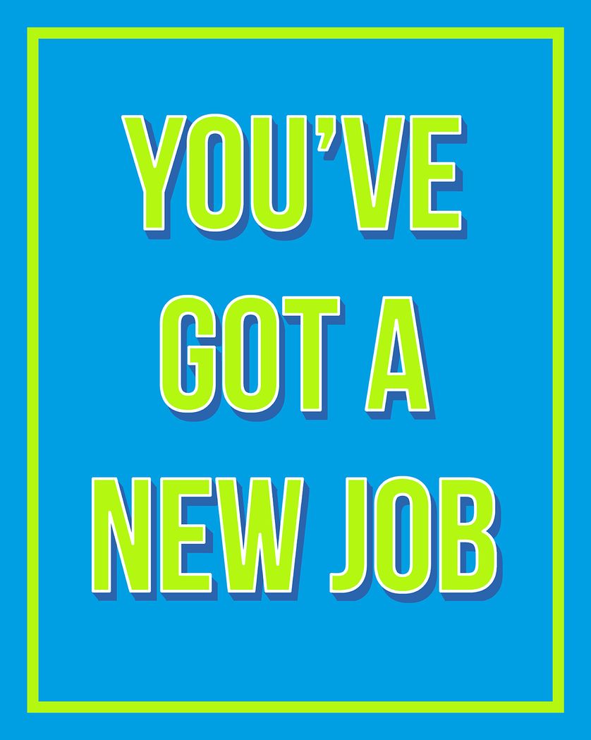 Card design "Signwriter - group new job ecard"