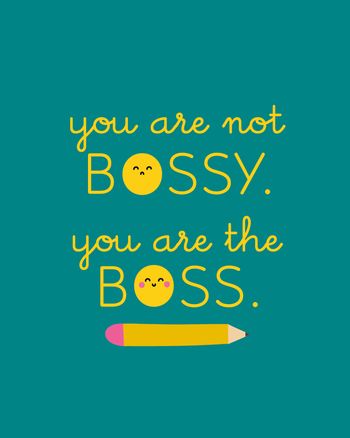 Use Not Bossy - group boss day ecard