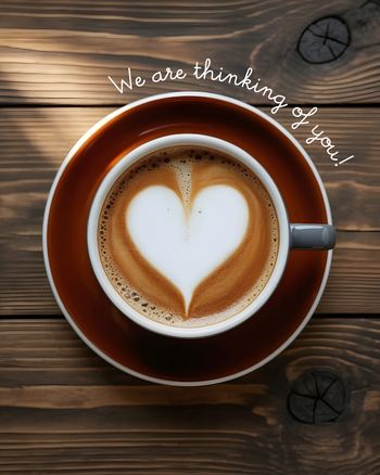 Use Double love latte - group sympathy ecard