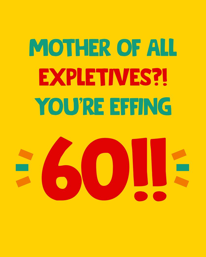 Card design "effing nora - group birthday ecard"