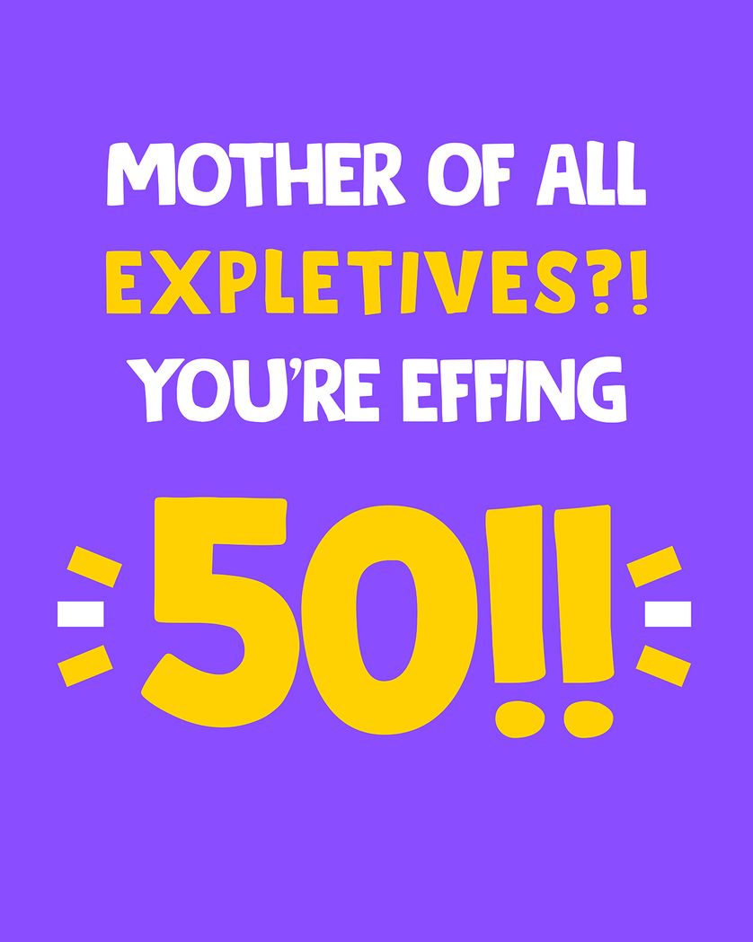Card design "effing nora - group birthday ecard"