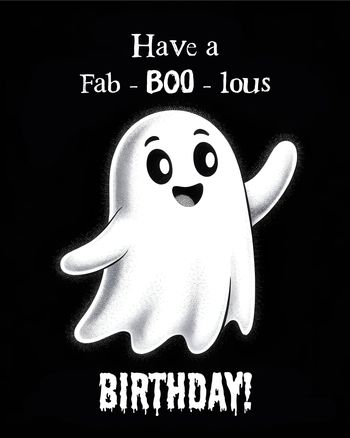 Use Halloween birthday - group birthday ecard