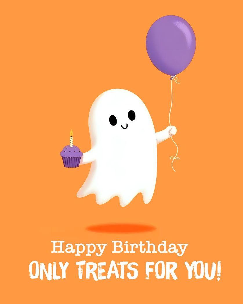 Card design "Halloween birthday - group birthday ecard"