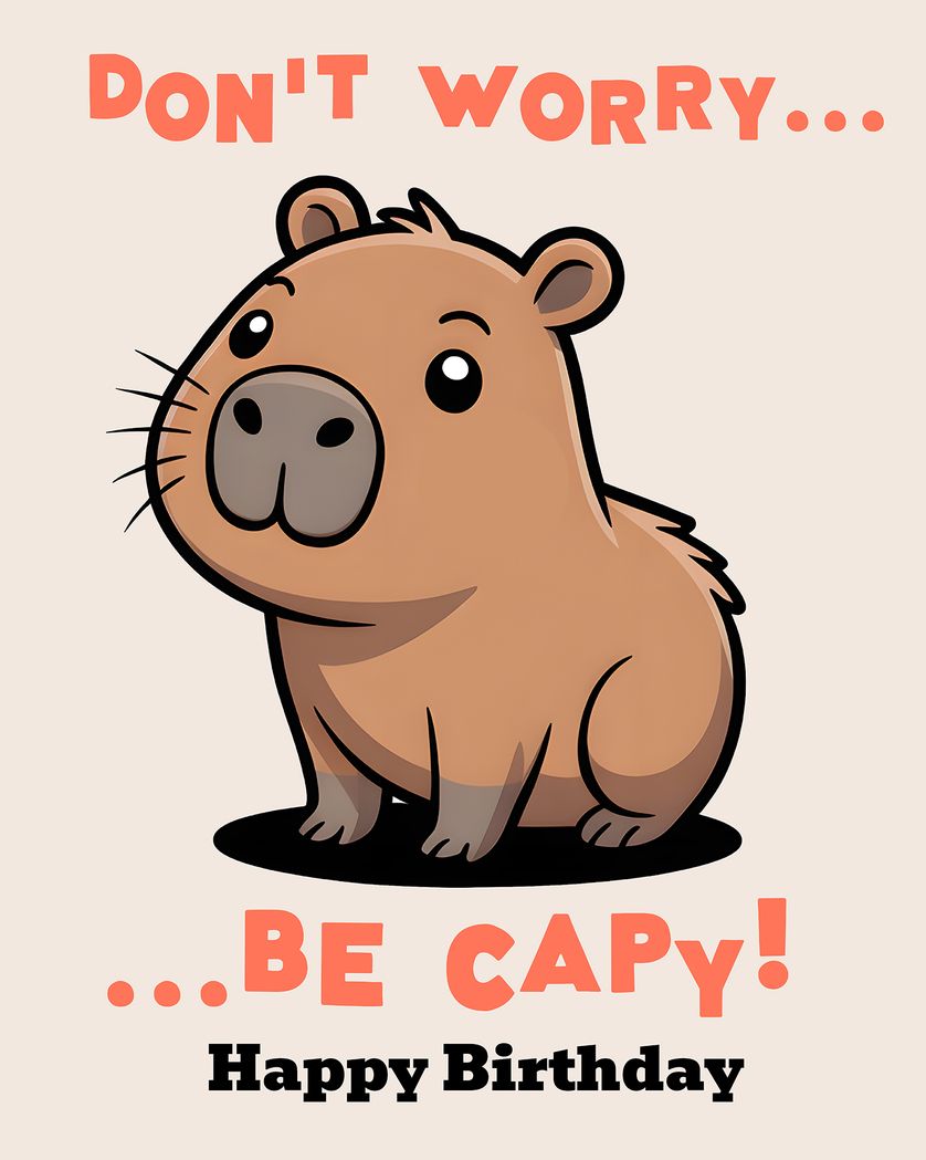 Card design "Cap Birthday - group birthday ecard"