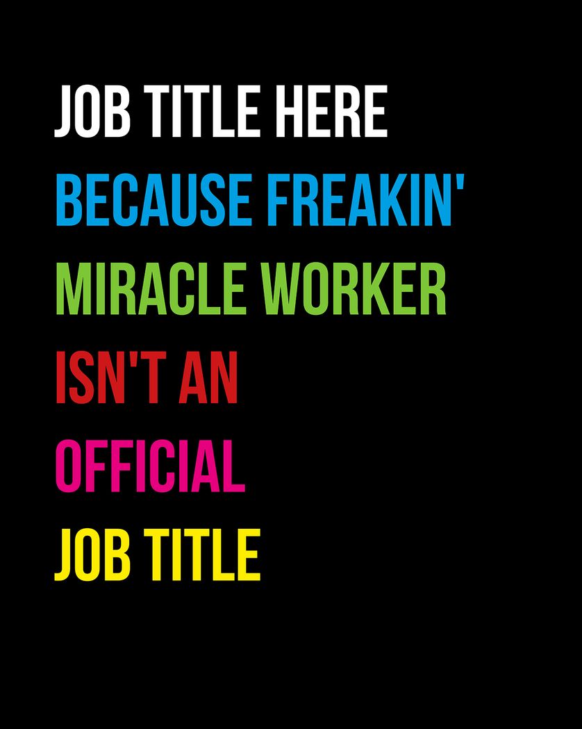 Card design "Miracle worker - group birthday ecard"