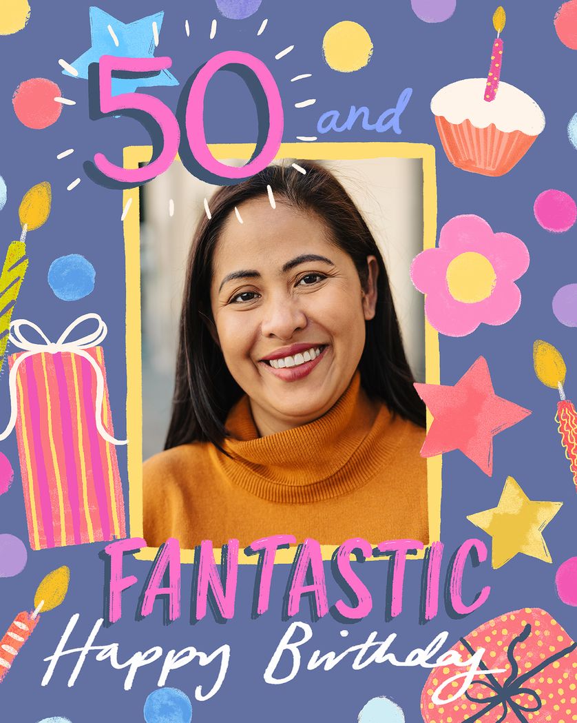 Card design "Birthday jumble - group birthday ecard"