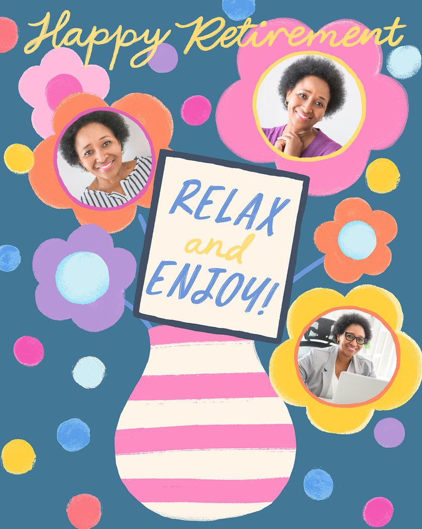 Card design "Birthday Bouquet - group birthday ecard"