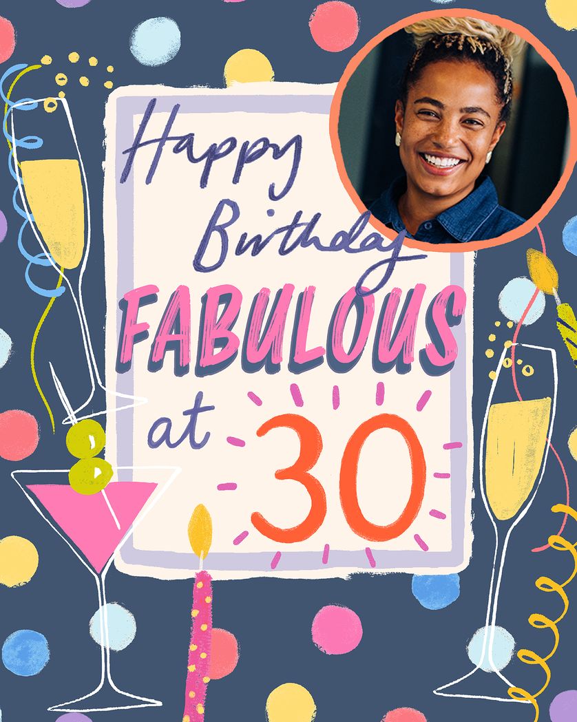 Card design "Birthday drinkies - group birthday ecard"