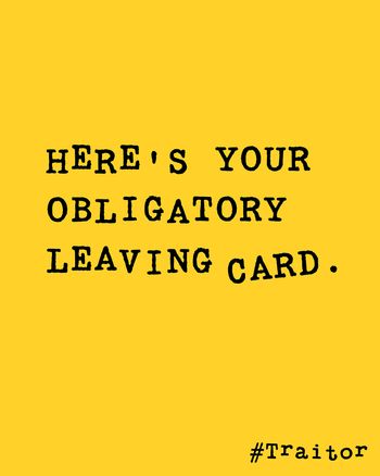 Use basic card - group leaving ecard