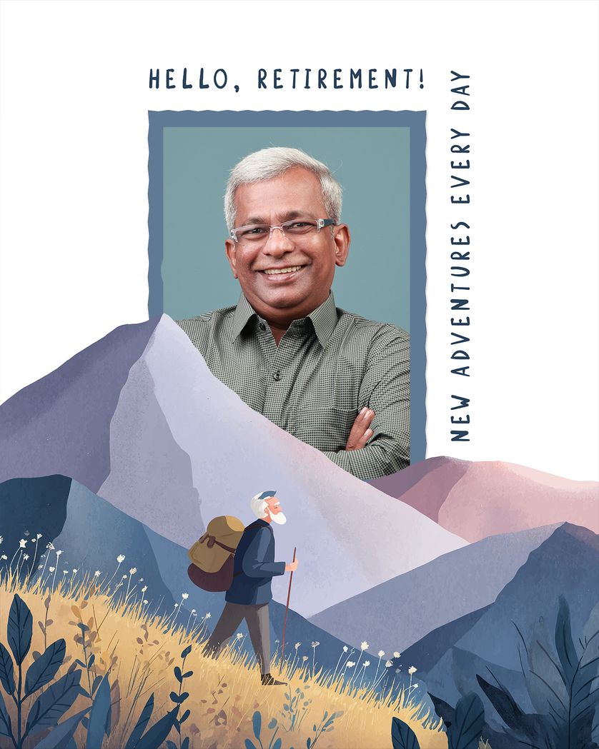 Card design "New Adventures - group retirement ecard"