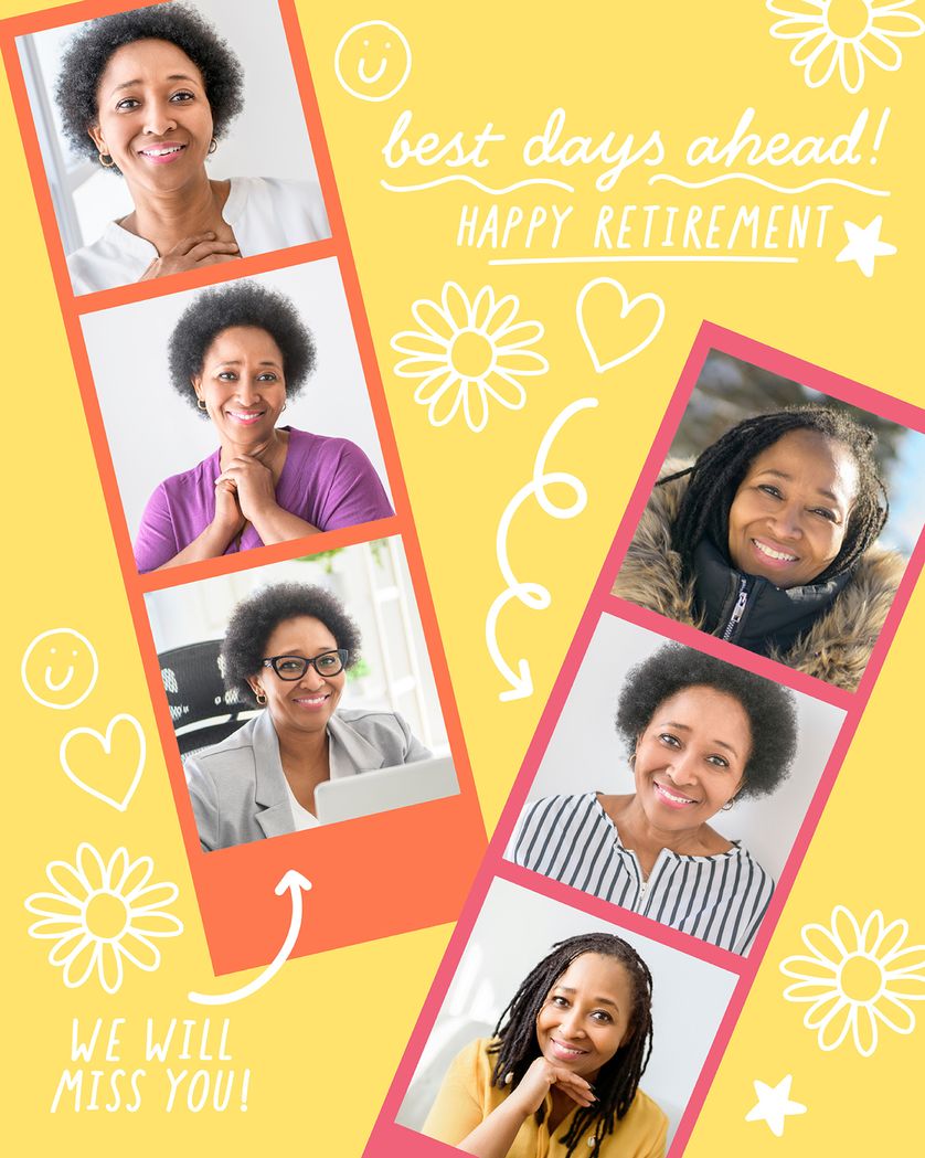 Card design "Doodly doo - groupretirement ecard"