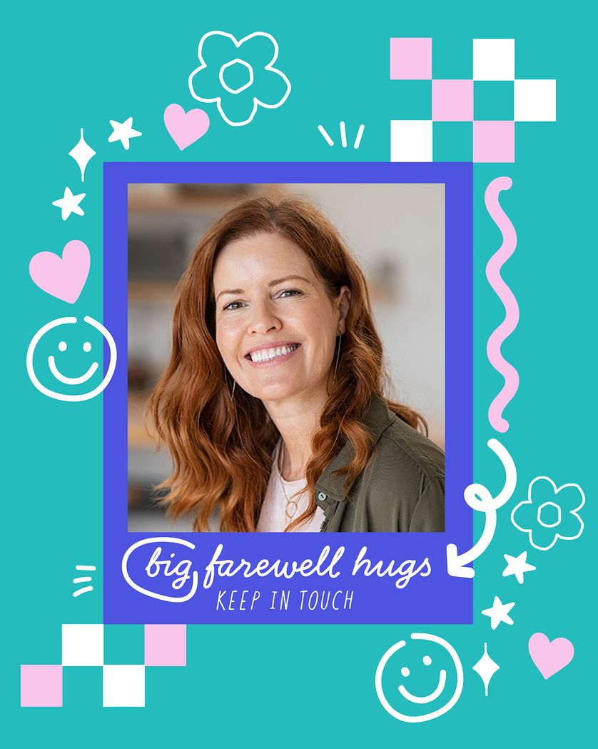 Card design "Doodly doo - group leaving ecard"