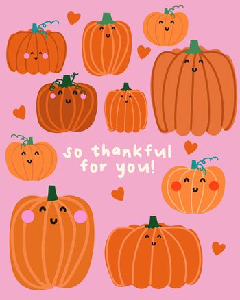 Use Pumpkin patch - group thanksgiving ecard