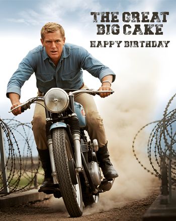 Use The age escape - group birthday ecard