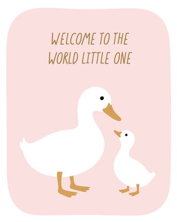 Use Little chick - group baby ecard