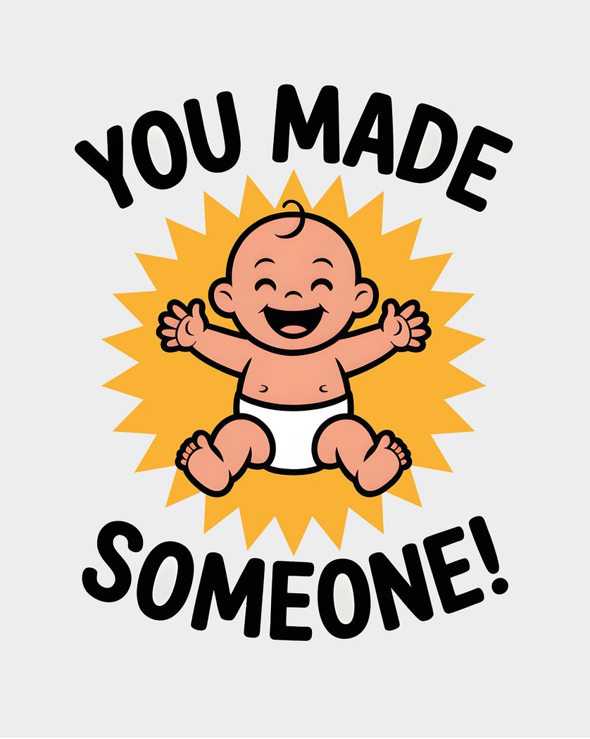 Card design "Baby maker - group baby ecard"