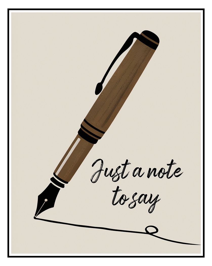 Card design "Pen pal - group symapthy ecard"