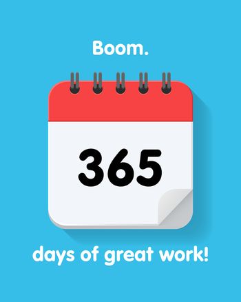 Use Great work 365 - group anniversary ecard