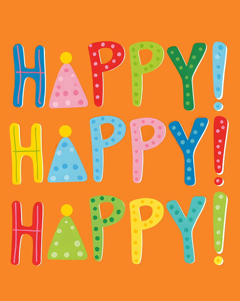 Card design "3 cheers - group birthday ecard"