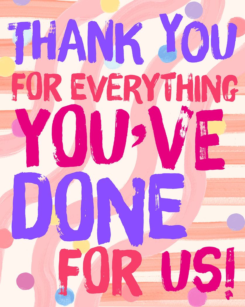 Card design "Big Brush strokes - group ecard"