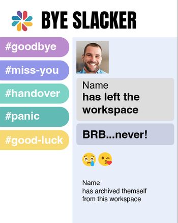 Use Slack notification - group leaving ecard