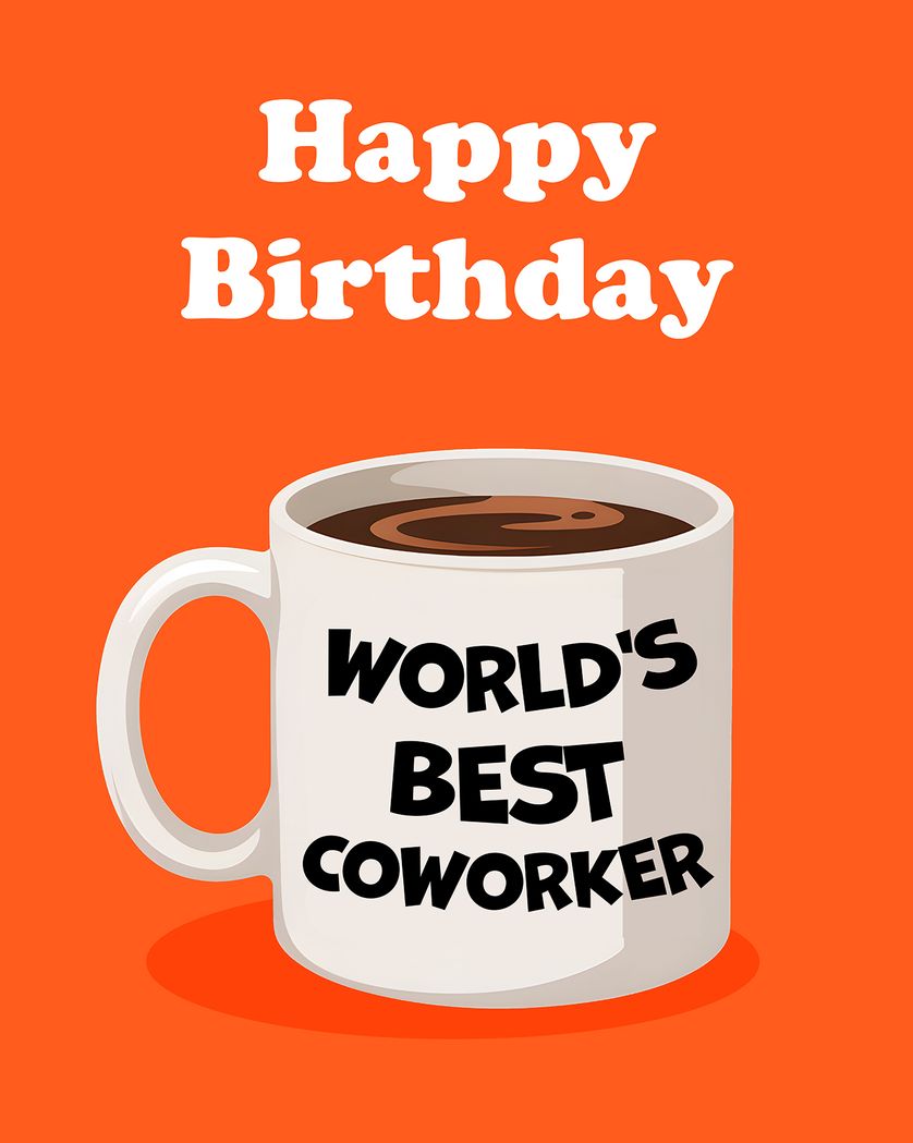 Card design "Cuppy Birthday - group ecard"