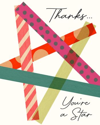 Use Washi day - group thank you ecard