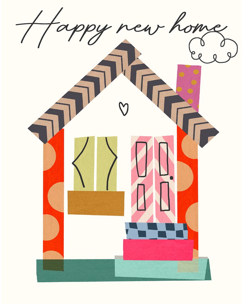 Card design "Washi day - group New Home ecard"