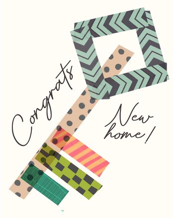 Use Washi day - group New Home ecard