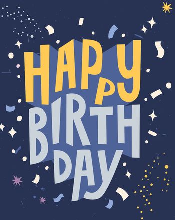 Use Funky 3D - group birthday ecard