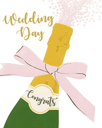 Use Champagne toast  - group wedding ecard