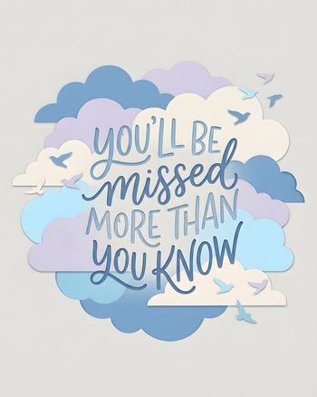 Use Papercuts - group leaving ecard