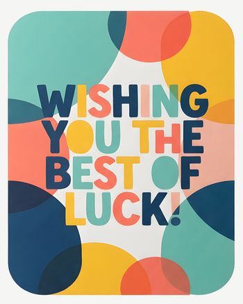 Use Bright words - group leaving ecard