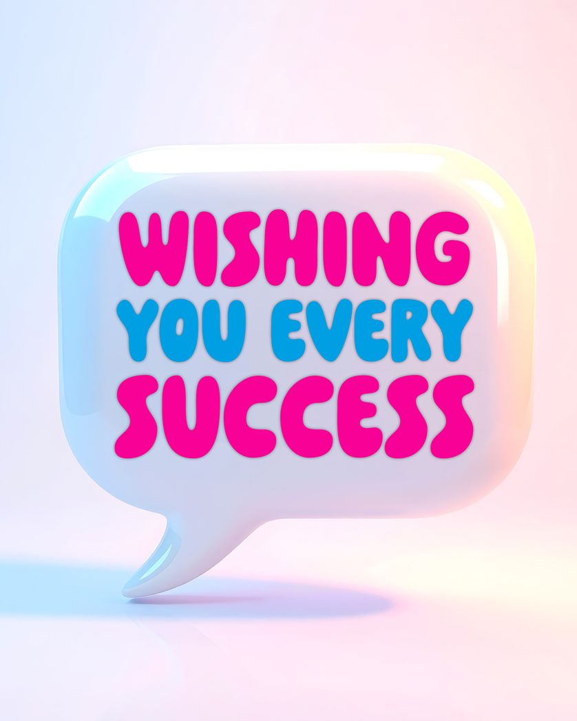 Card design "Speech bubble - group leaving ecard"