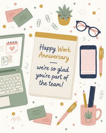 Use Workspace - group anniversary ecard