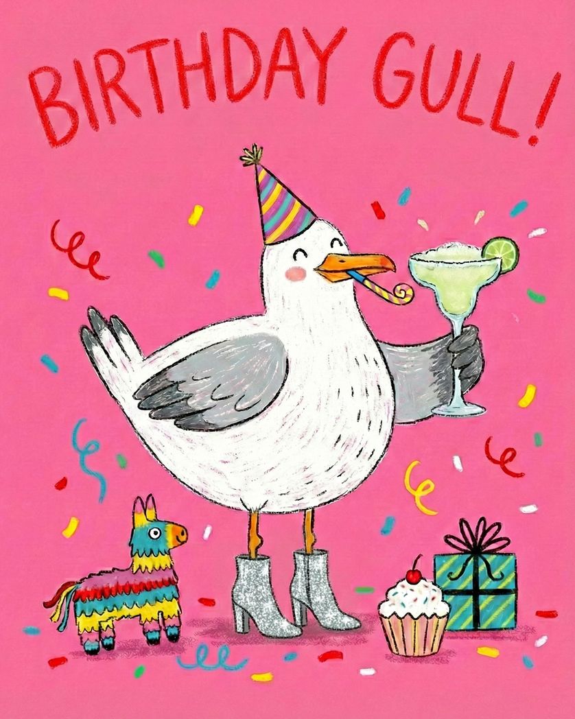 Card design "Party animal - group Birthday ecrad"