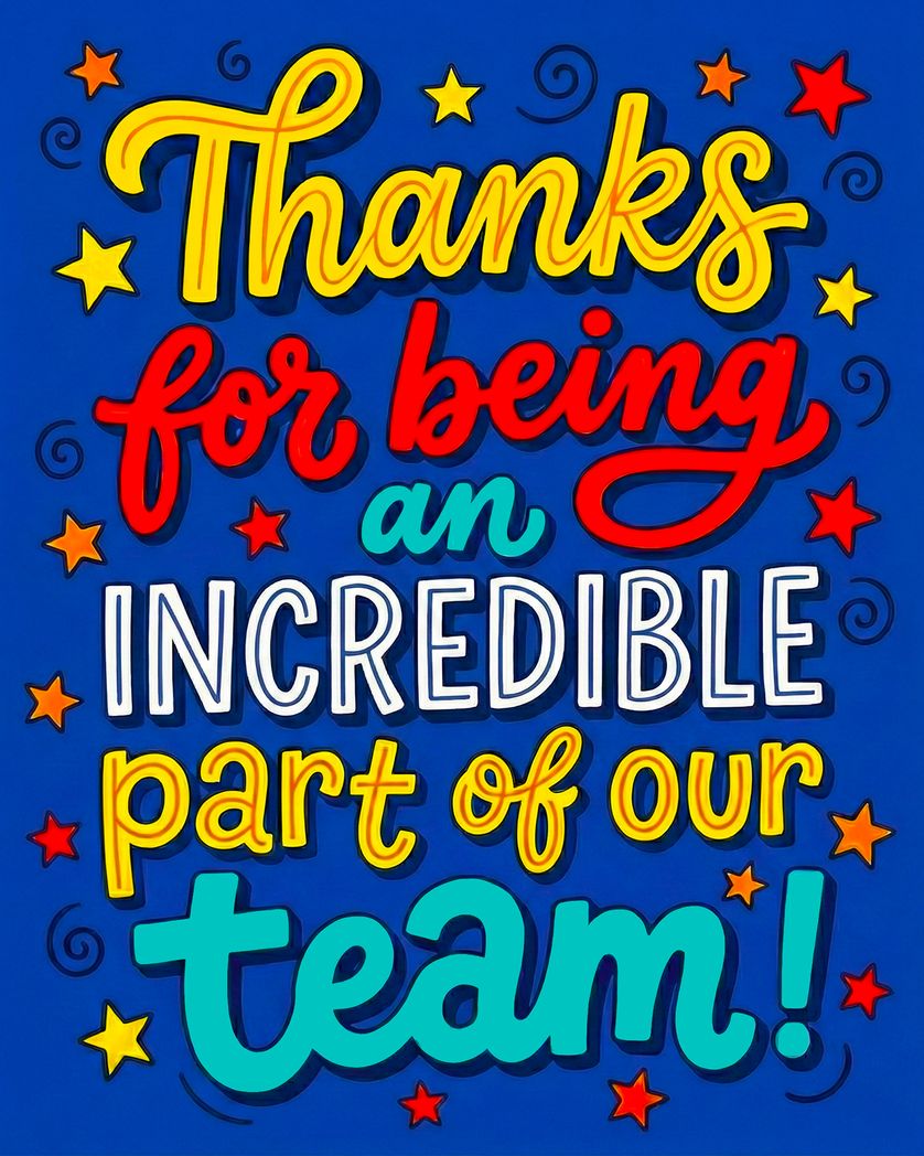 Card design "Colour boom! - group leaving ecard"