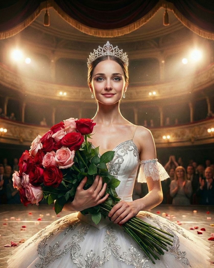 Card design "Prima Ballerina - group ecard"