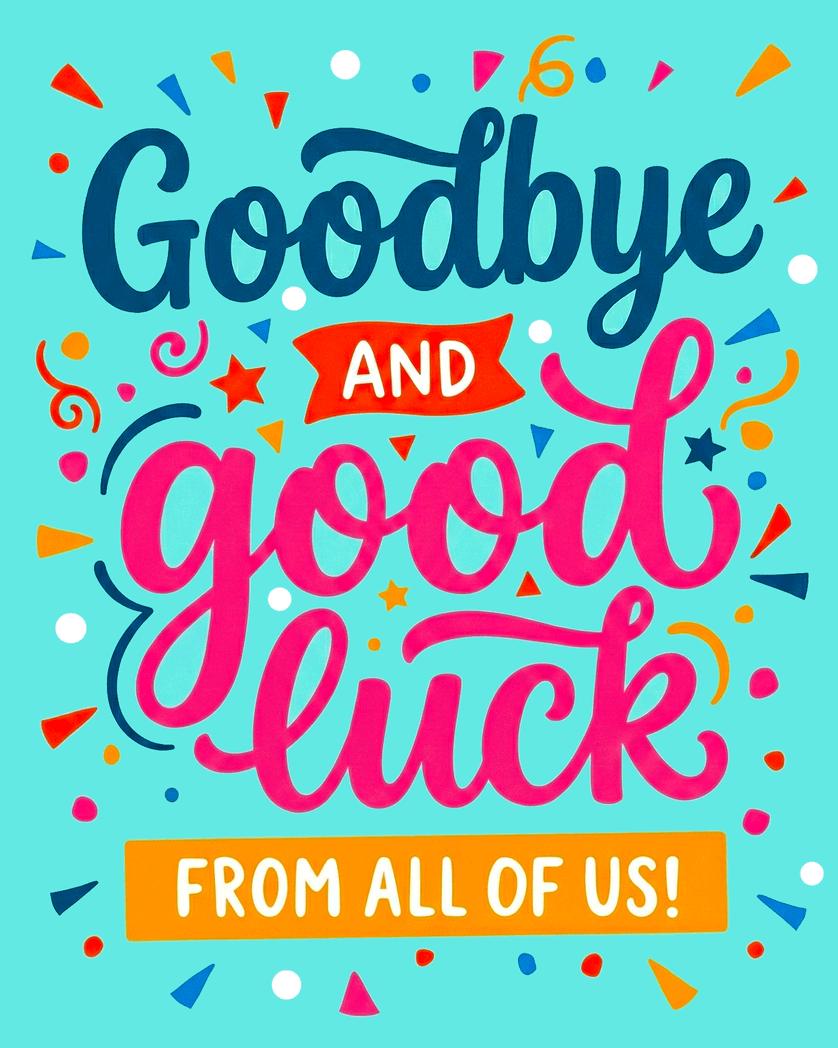 Card design "Bright Words"