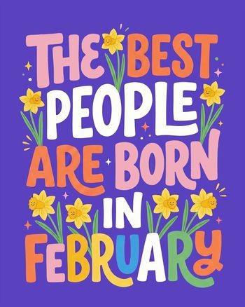 Use February people - group birthday ecad