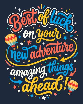 Use Contrast words - group leaving ecard